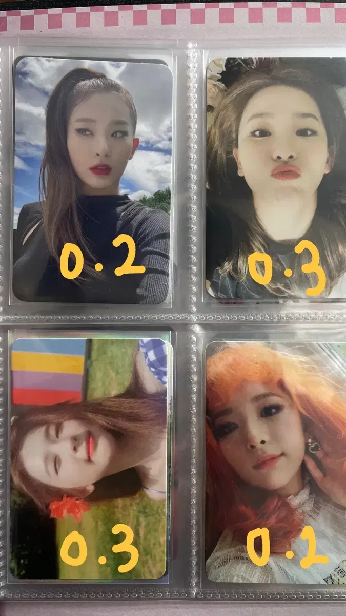 Red Velvet Seulgi, wendy photocard