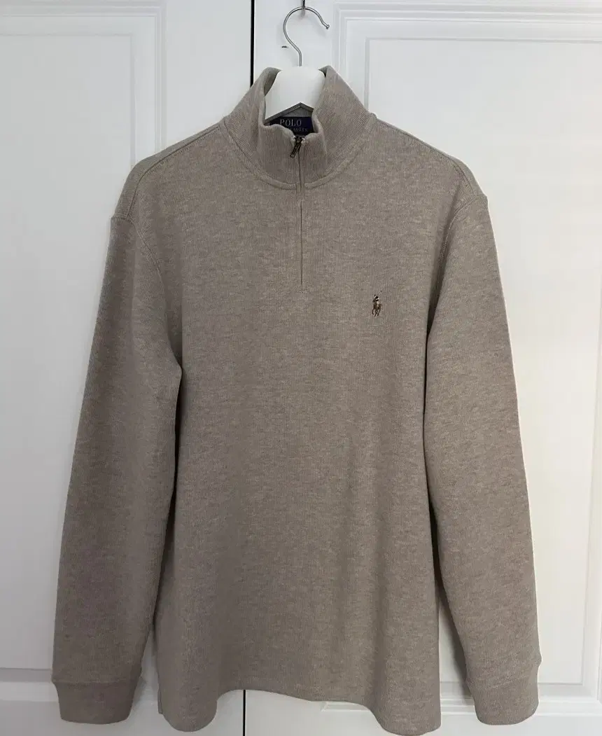 Polo Ralph Lauren Vahn zip-up knit beige L