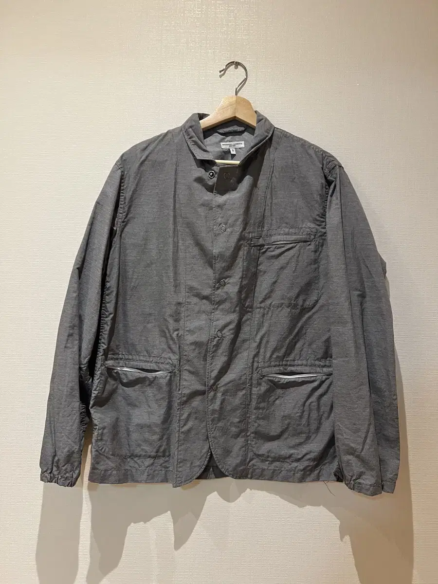 Engineered chambray jacket gray (S)