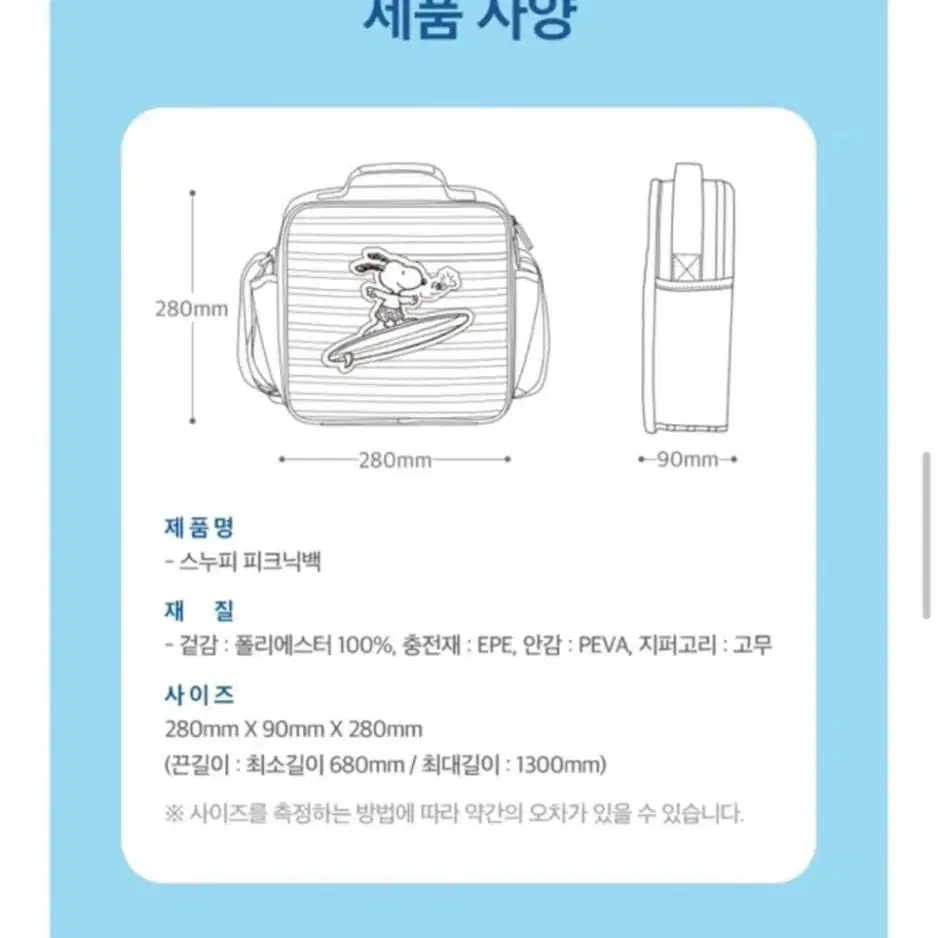 투썸 피크닉백