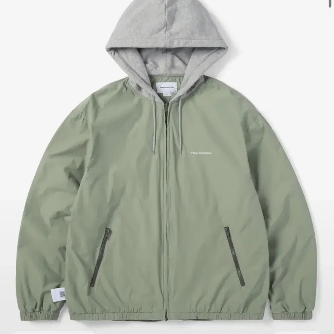 디스이즈네버댓 sweat lining jacket light green