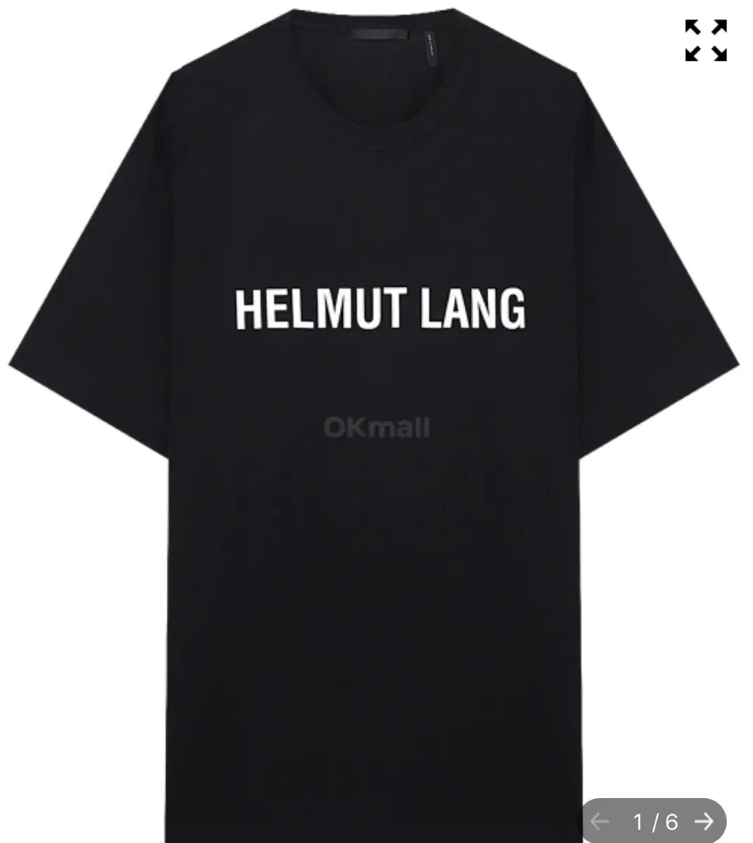 헬무트 랭 HELMUT LANG 반팔 티셔츠(블랙,L)