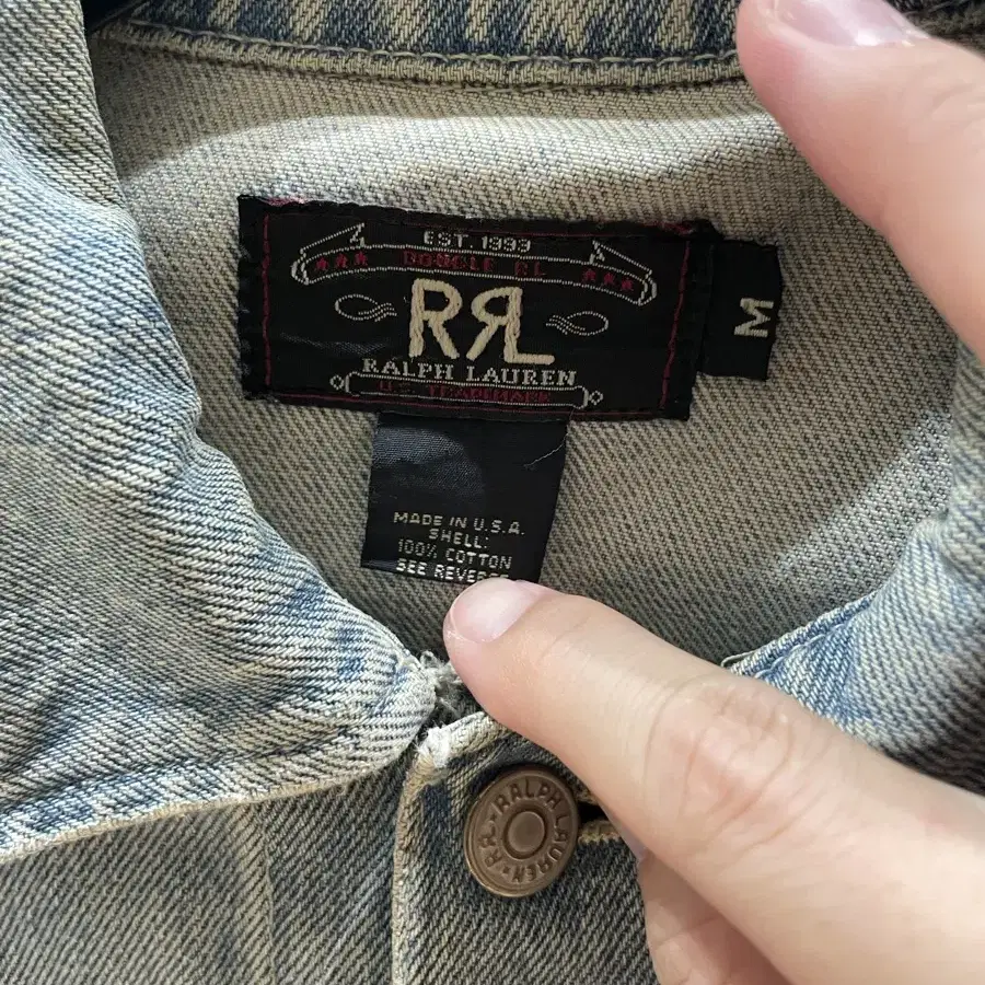 RRL 더블알엘 청자켓 연청