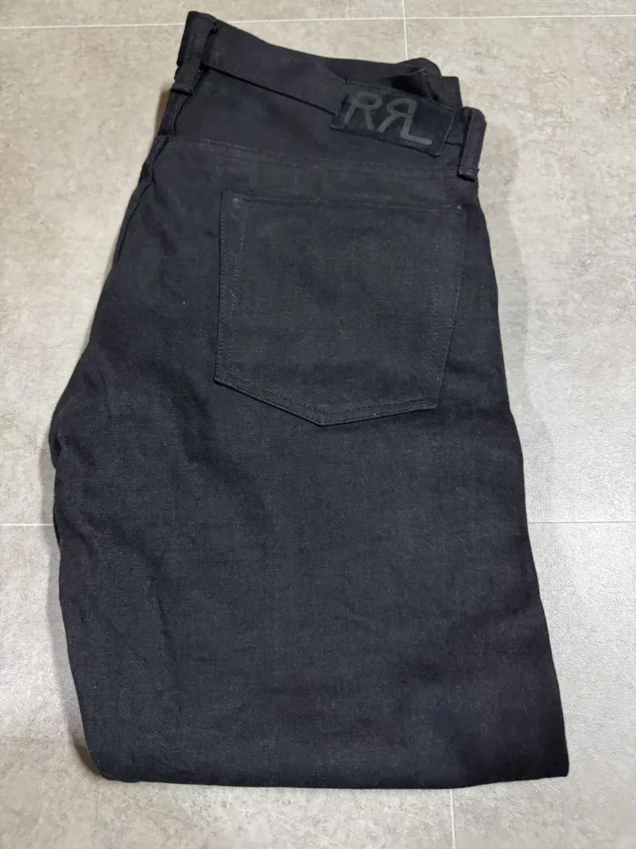 RRL Slim Fit Black Jeans