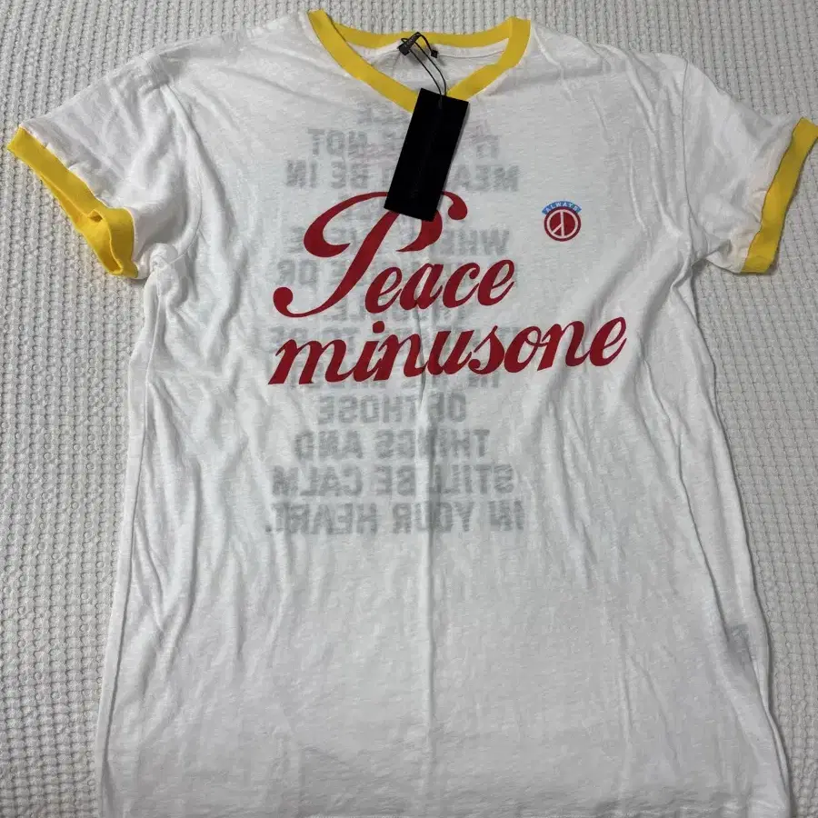 Peaceminusone V-Neck Ringer T-Shirt #1 Y