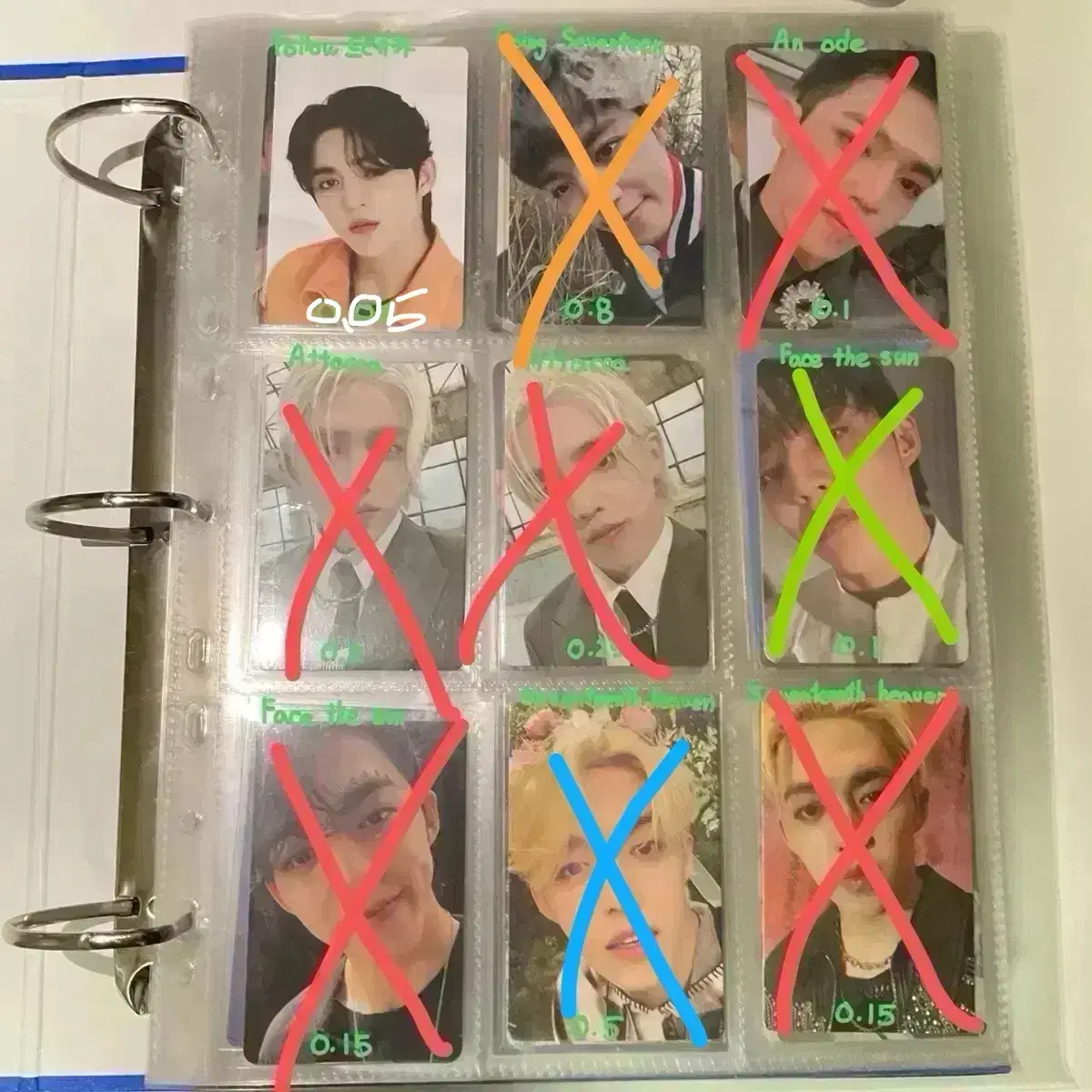 Seventeen s.coups Sells photo cards