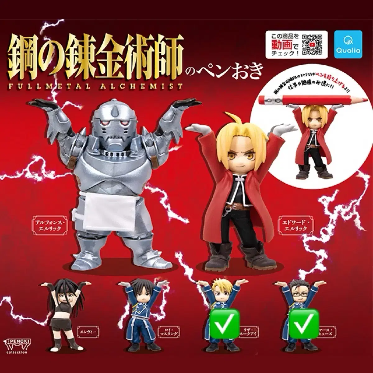 Fullmetal Alchemist Penoki Gacha Figure Liza Hughes Bulk