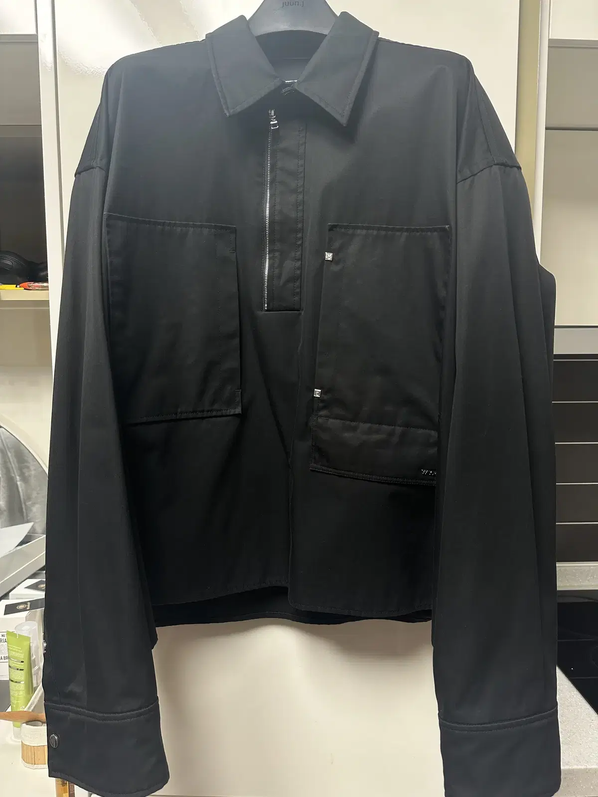 [50]23FW Wooyoung Woo Young Mi Black Cotton Shirt