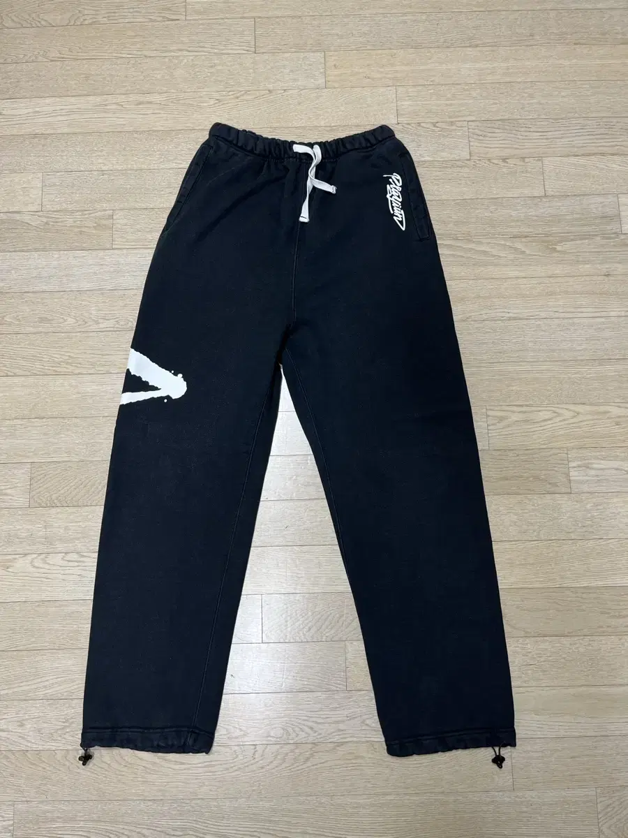 Flannel Jogger Pants Black