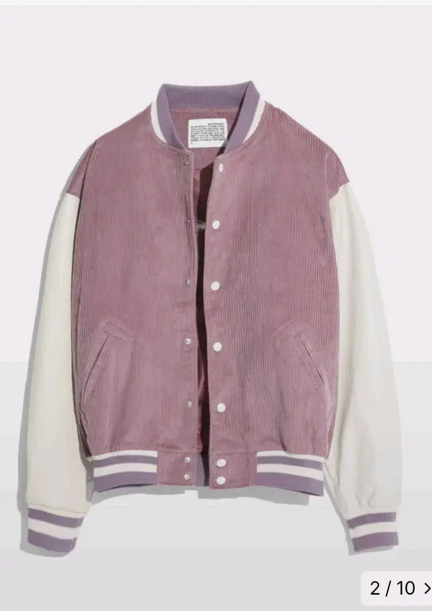 Bee's Dey Suit Corduroy Varsity Jacket DustpinkL