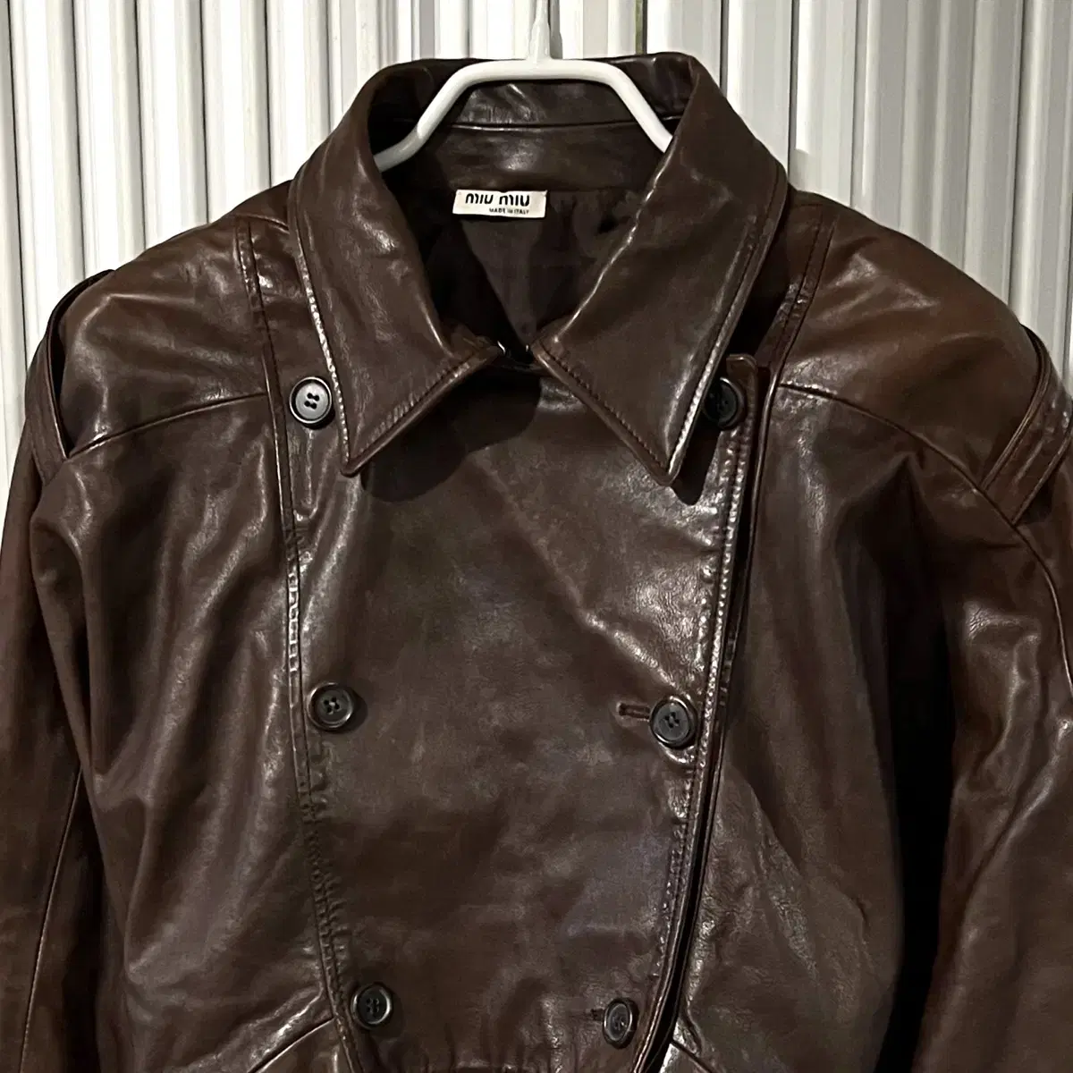 miumiu leather Jacket