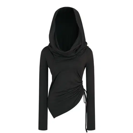 카시코 kashiko Cowl Hood Long Sleeve Black