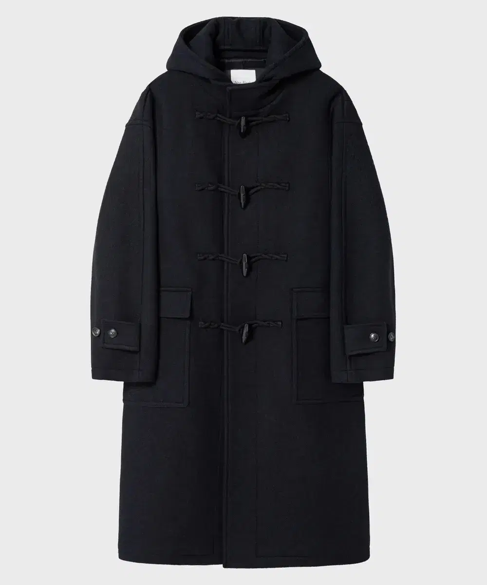 Nunblank Detachable Hooded Duffel Coat Dark Navy L