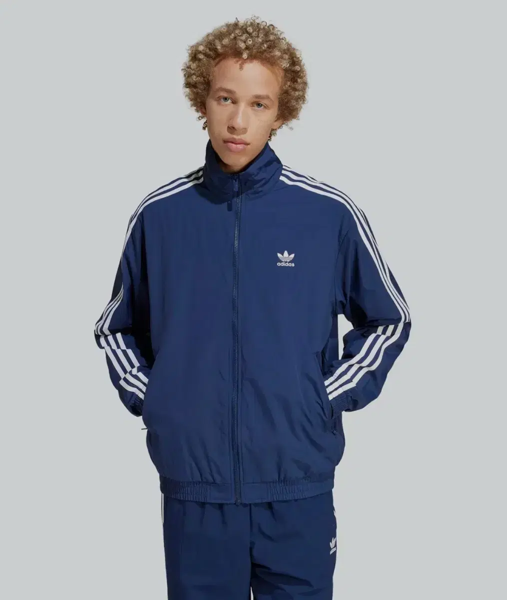 adidas Woven Firebird Tracktop Navy/L