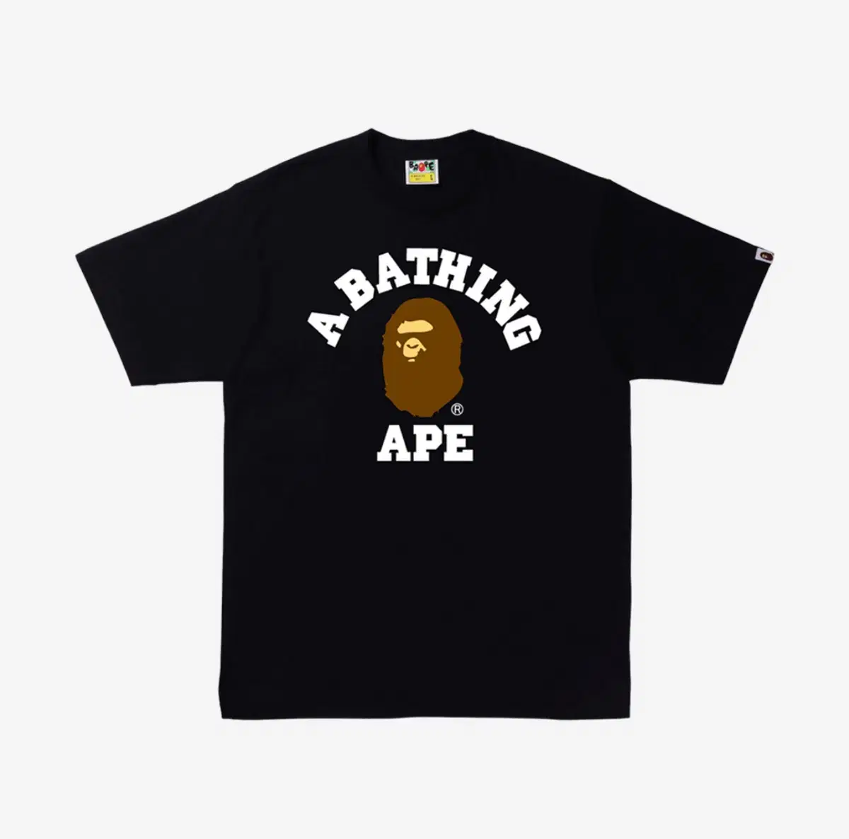 (새상품) 베이프 BAPE 컬리지 티셔츠 블랙 3XL/2XL/XL