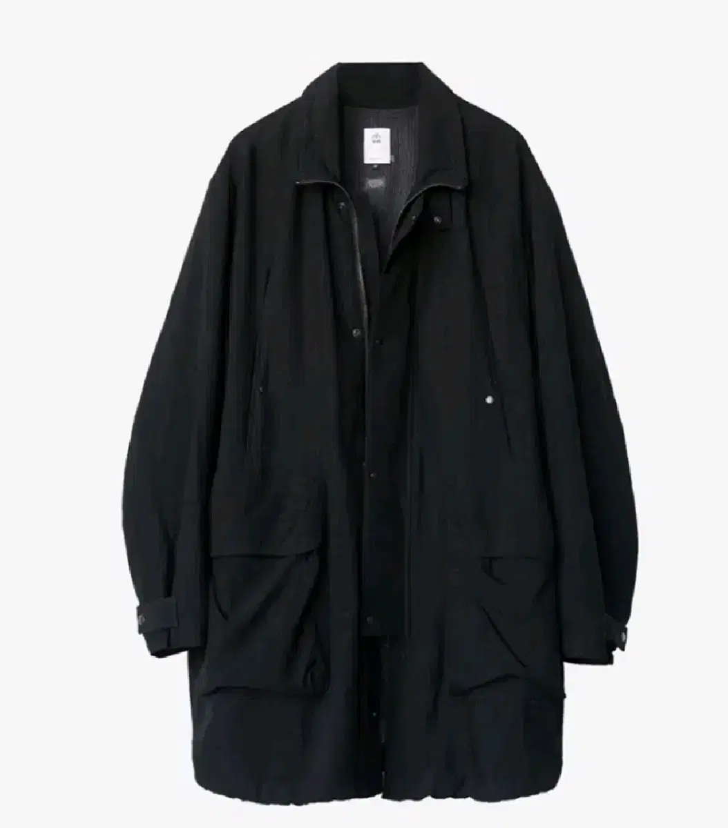 2, Polythene Heavy Car Coat Black 24FW