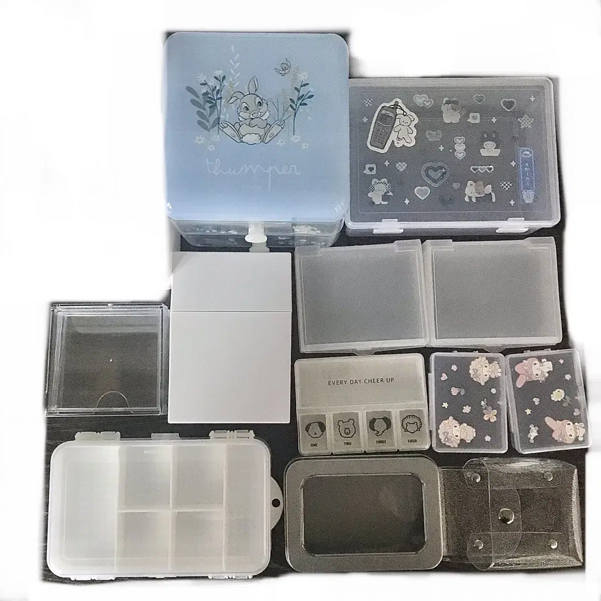 photocard unofficial goods packaging supplies bins case storage box damke packaging meter