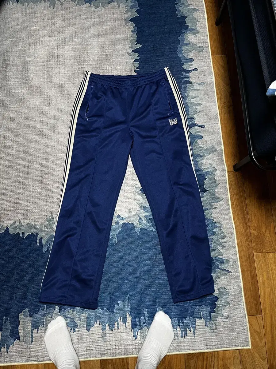 Needles track pants royal blue L New Condition