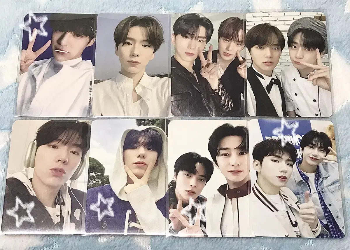 Monsta x minhyuk kihyun hyungwon photocard doll hehe bulk