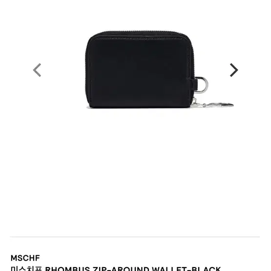 미스치프 지갑 RHOMBUS ZIP-AROUND WALLET-BLACK