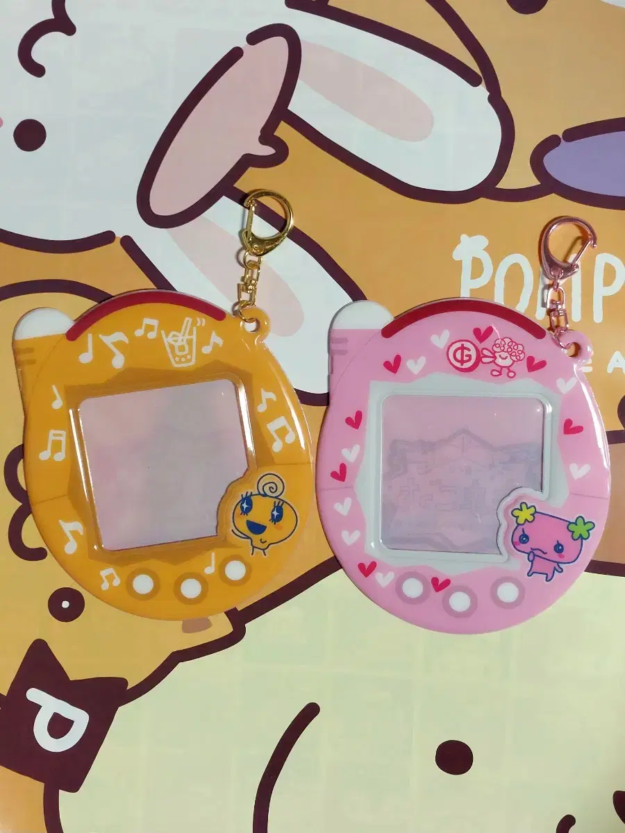 Tamagotchi Kuji photocard holder Memechi Furawachi Memechi Flowerchi