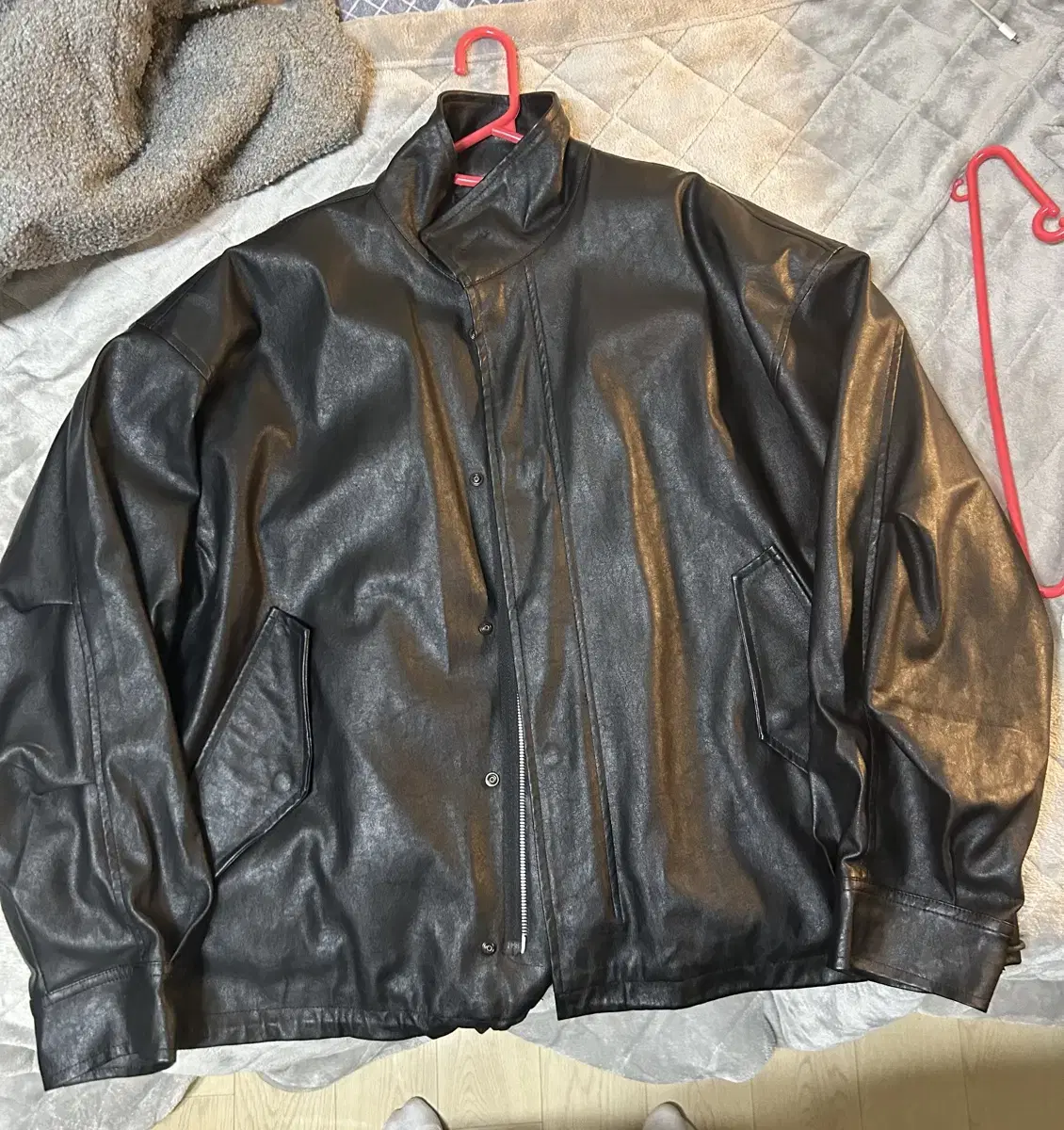 Partimento Vegan Leather Field Jacket