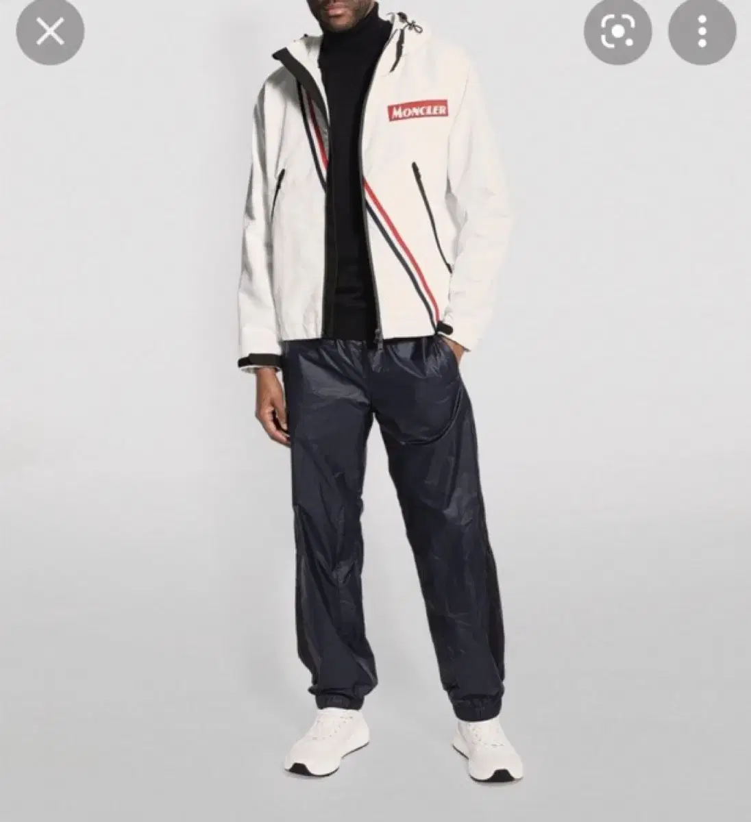 Genuine. Moncler Diagonal Windbreaker Jacket