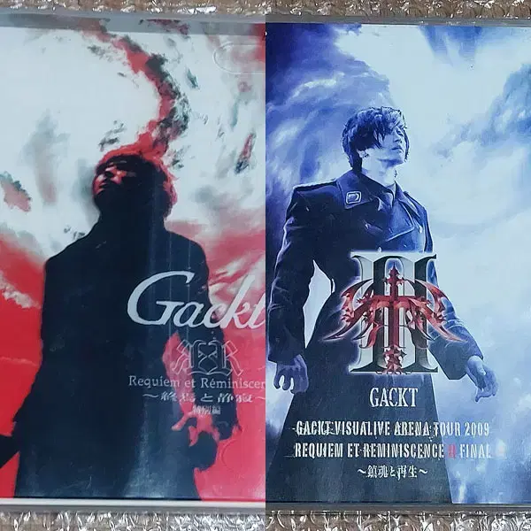 각트(GACKT) 2001, 2009년 라이브투어 정품 DVD 일괄 판매