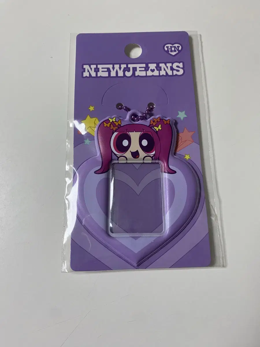 New Jeans hanni pop up Certificate Holder Powerpuff Girls line friends Proof Photo Keyring