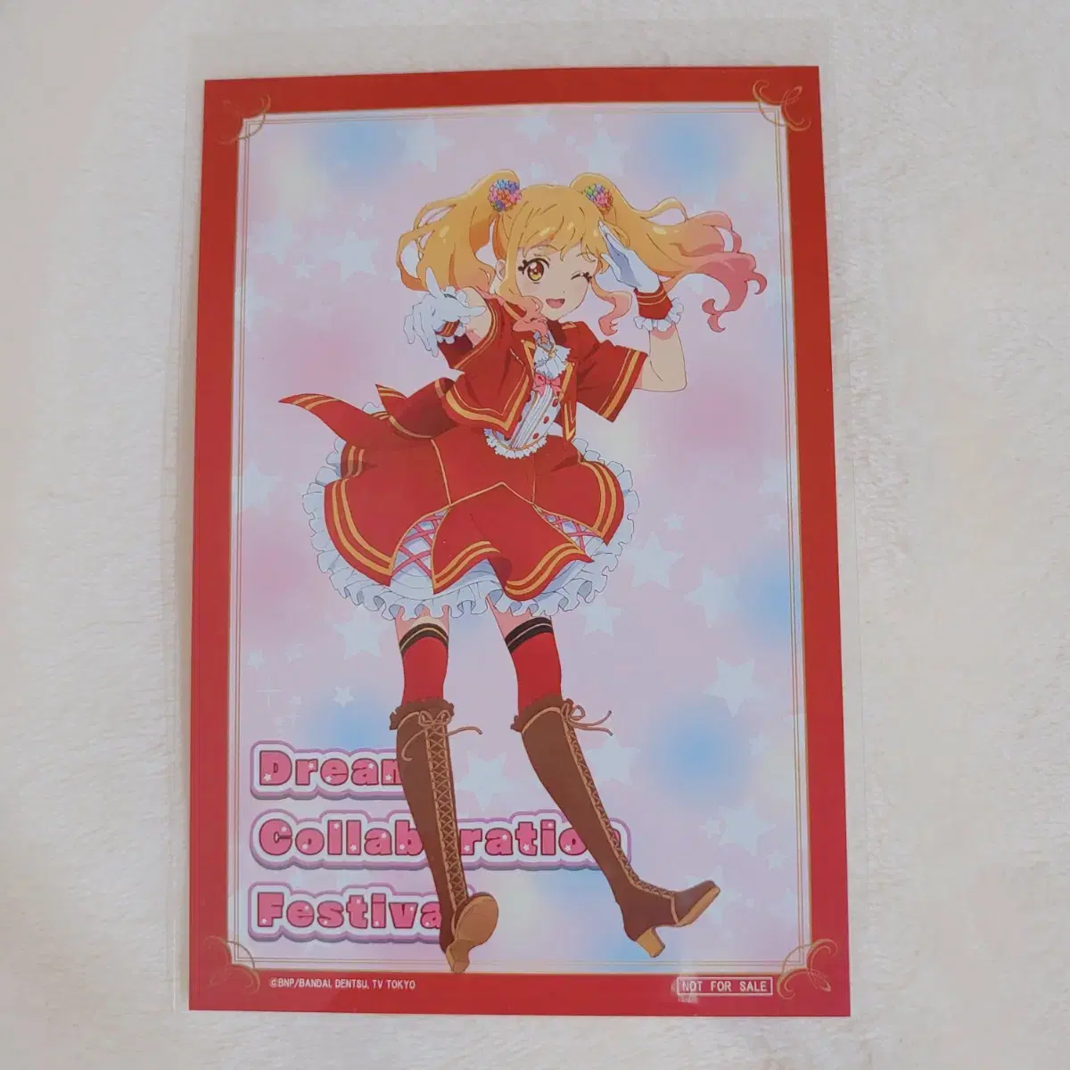 Aikatsu Stars Yume Postcard