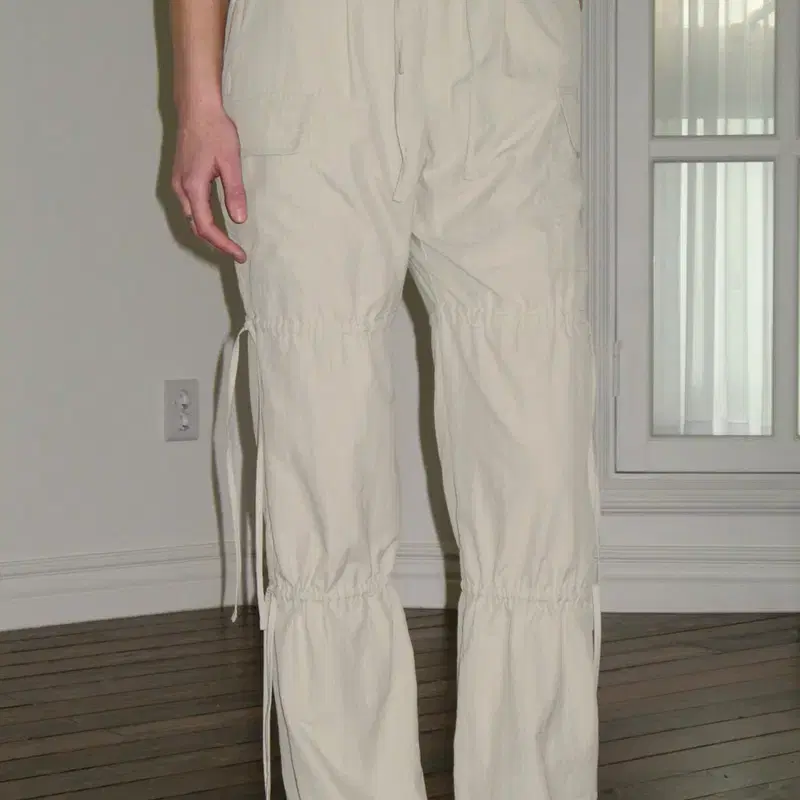 시눈 WORK WEAR STRING PANTS (LIGHT KHAKI)