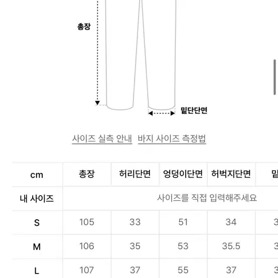 시그니처 코듀로이 팬츠 블랙 -s