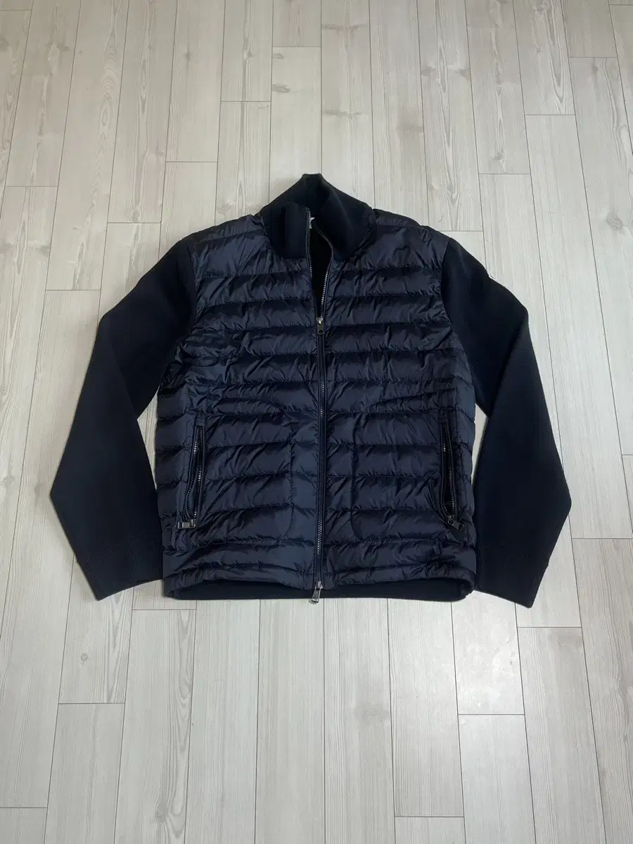 Moncler Logo Zip-up Tricot Wool Cardigan 9B50700 A9341 777