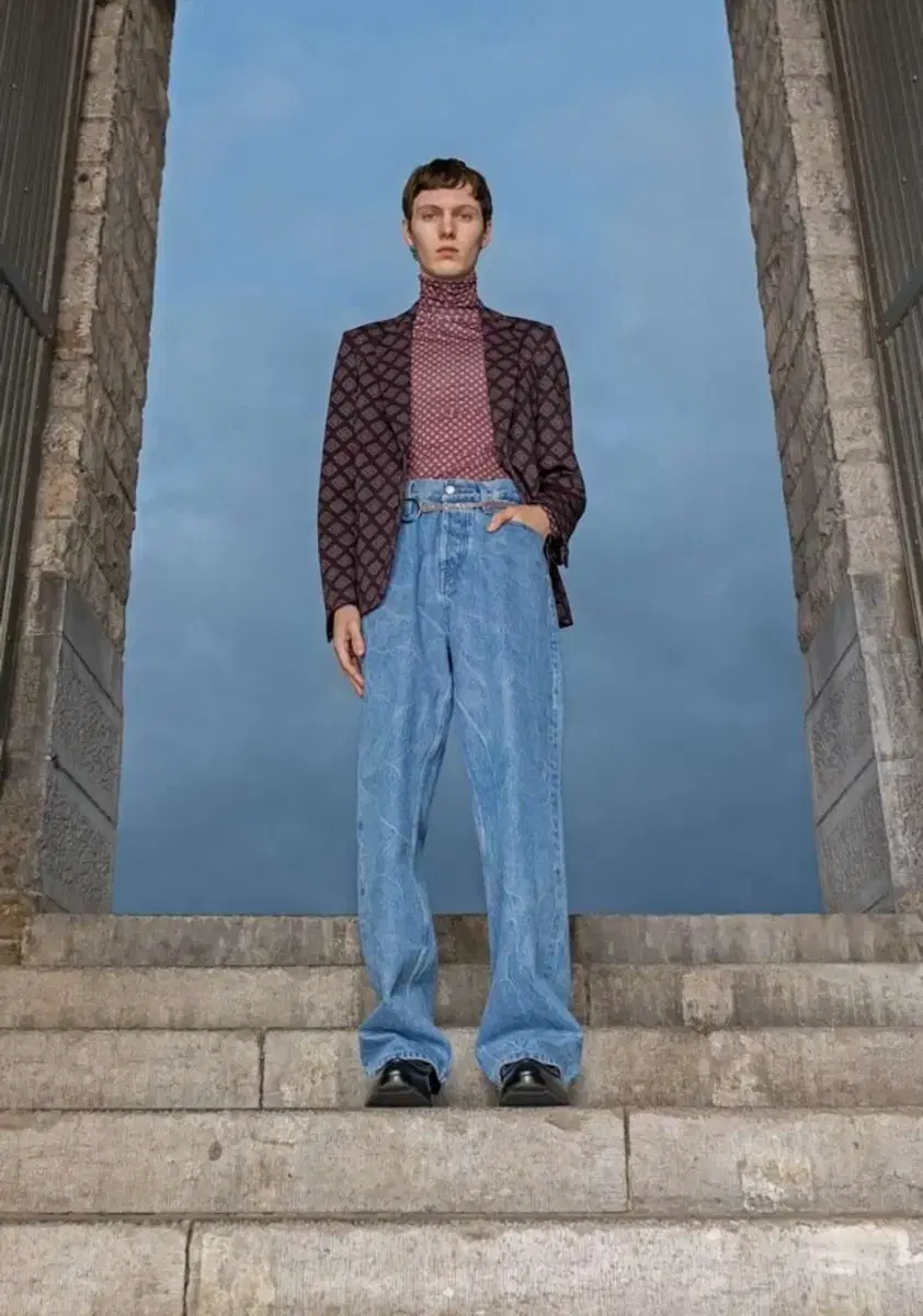 [31] Dries Van Noten Wide Denim Pants