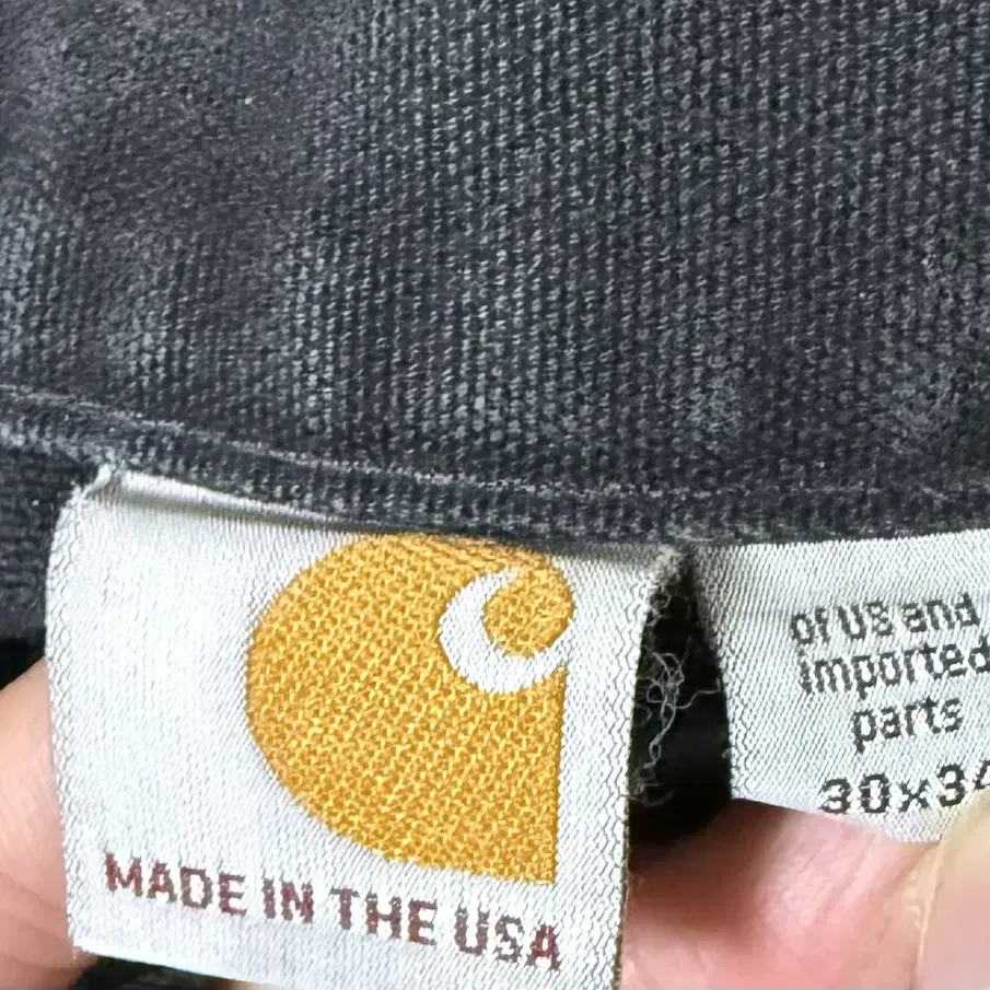 빈티지 칼하트 더블니 블랙 made in usa 30사이즈