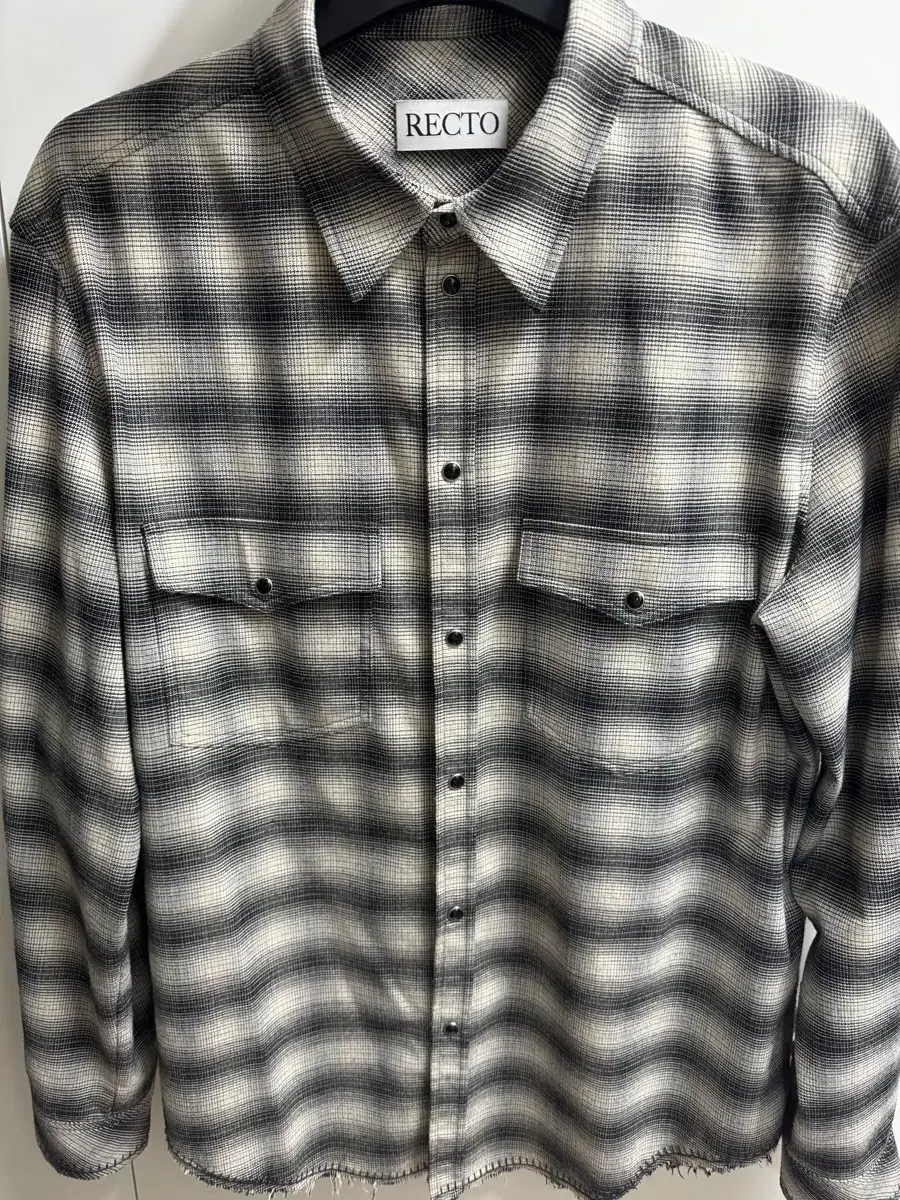 [M] Recto 23fw Ombré Check Shirt