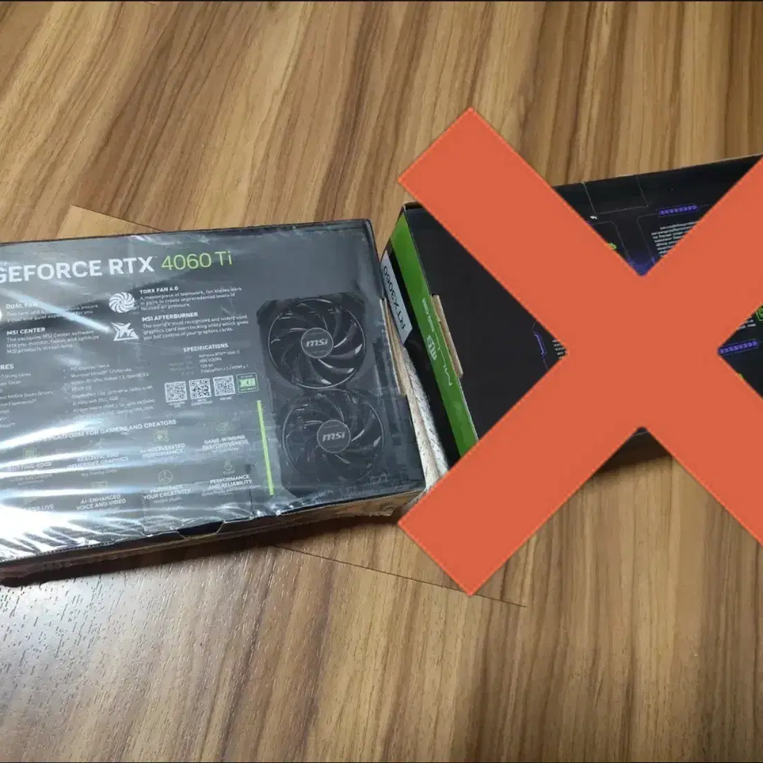 4060ti  8gb 와 3060 12gb 미개봉  둘중 1개 팝니다.