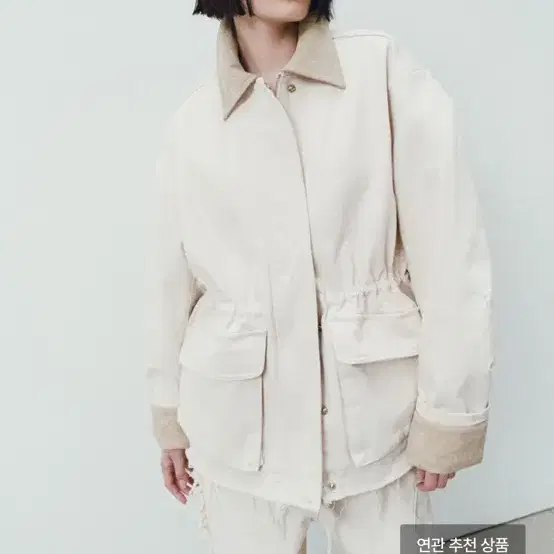 가격내림! 김미더영 G_DAMAGED HEMLINE WORK JACKET