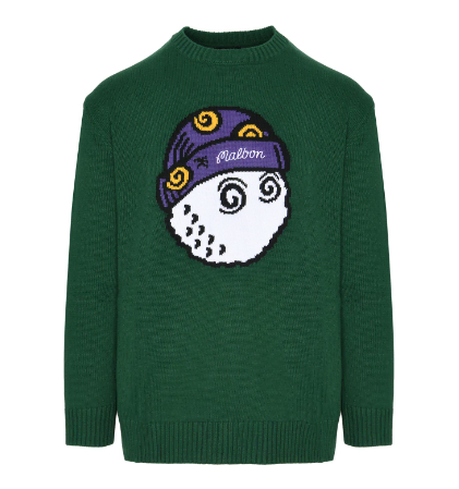 Brand New - Malibu Golf Wizard Knit Sweater [Pretty Green L / Navy M]