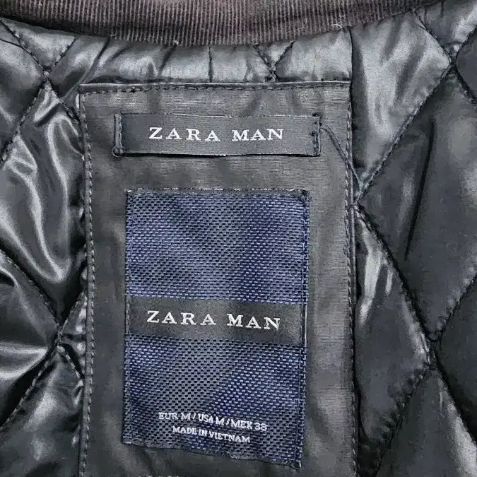 ZARA.퀼팅.패딩누빔방풍자켓.남자95.거의새거수준