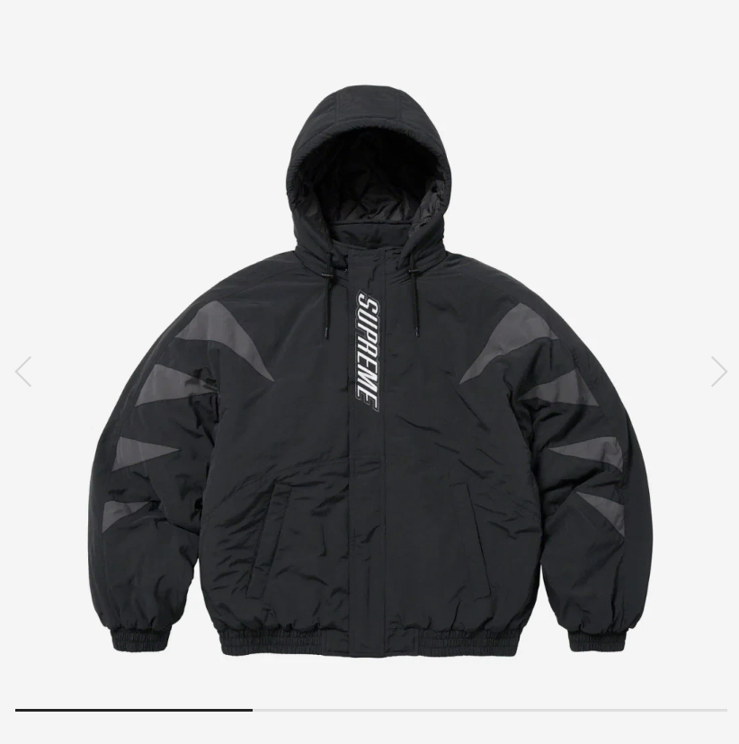 Supreme Wildcat Sideline Puffer Jacket Black - 23FW