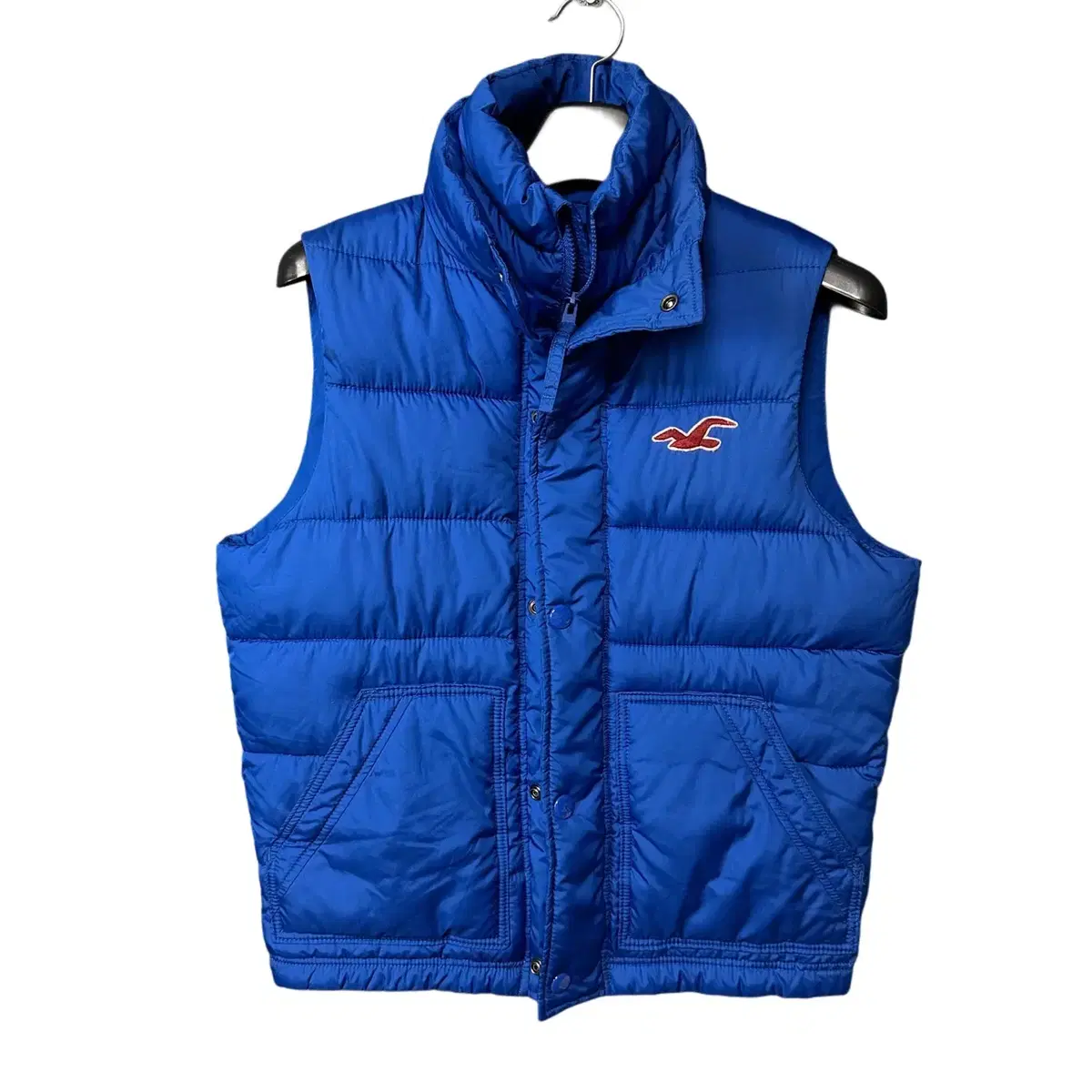 M Hollister Logo bloo Padded Vest