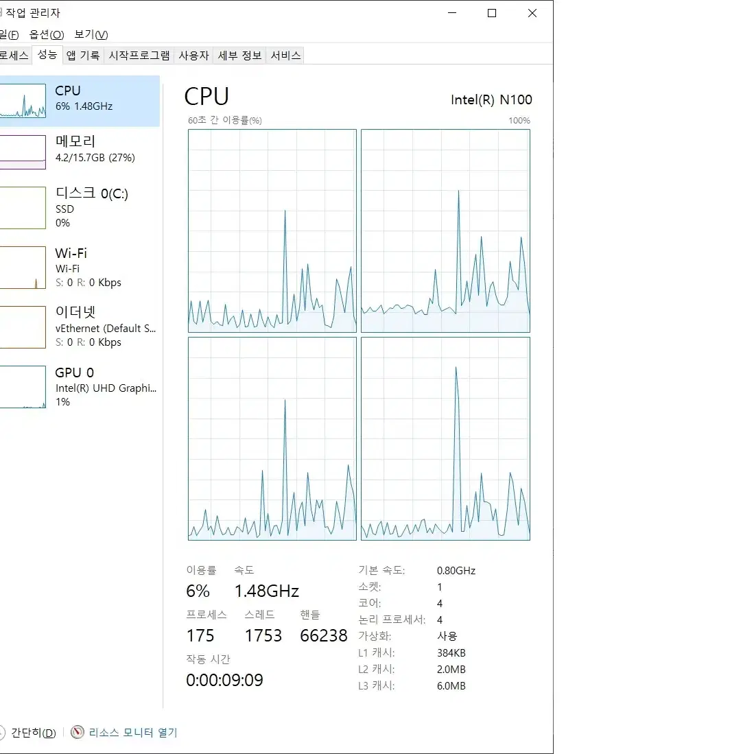 (10시간 사용/16인치 노트북)firebat A16 N100/비닐제거완