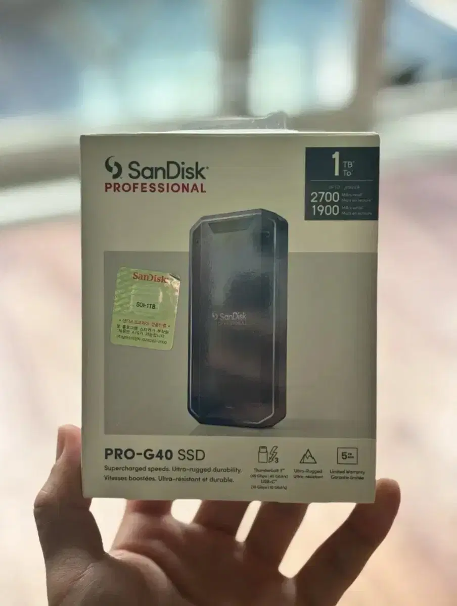 샌디스크 외장 Pro-G40 SSD 1TB