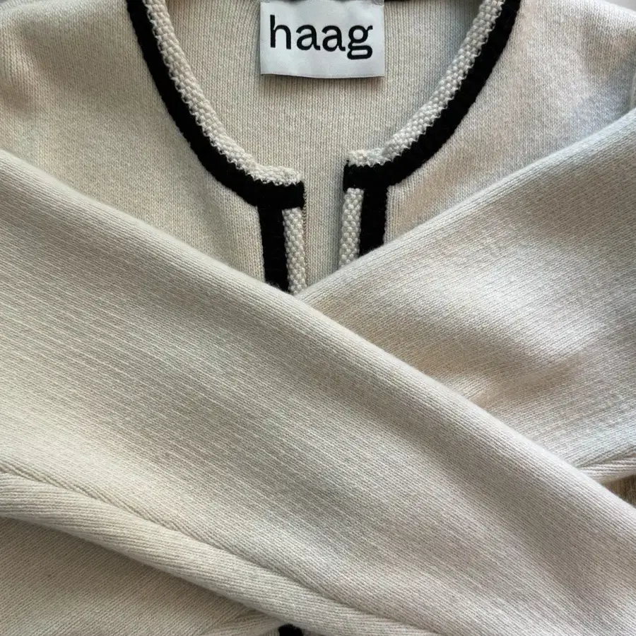 헤이그 라인 니트 자켓 가디건 haag a line knit jacket