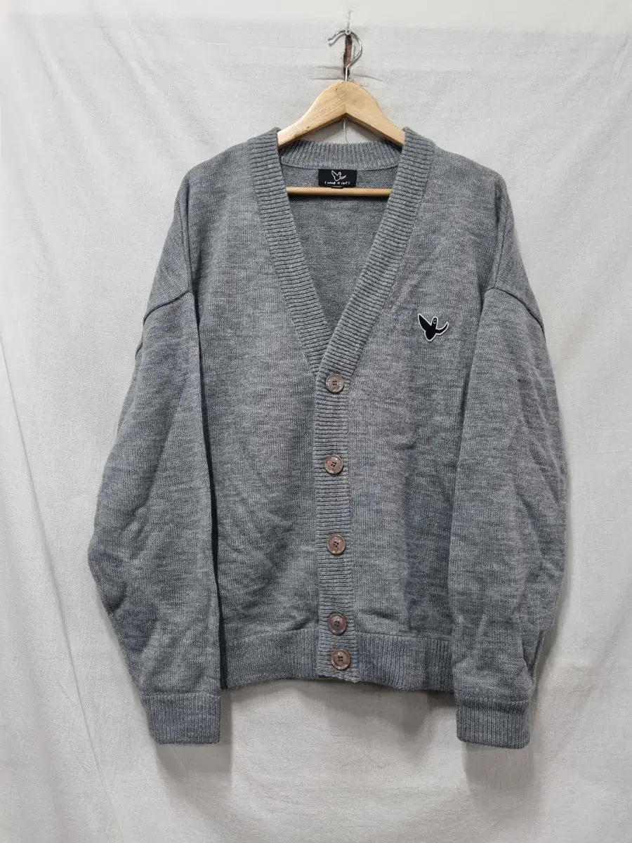 Woollen knit cardigan M 95~.