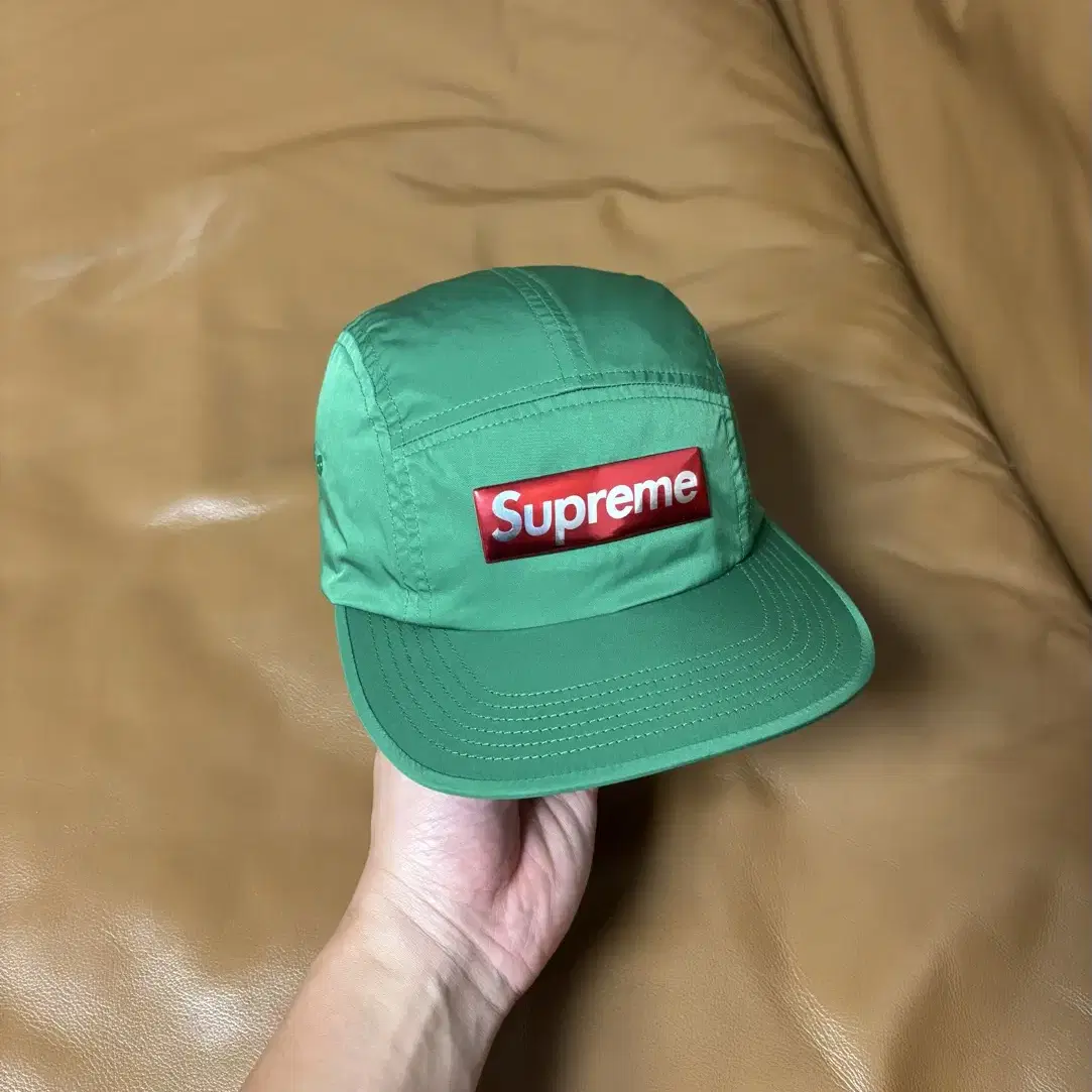 Supreme 슈프림 캠프캡 모자 (Liquid Logo Green)