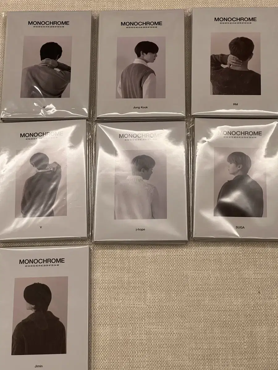 방탄소년단 BTS 모노크롬Monochrome 포스트카드북 postcard