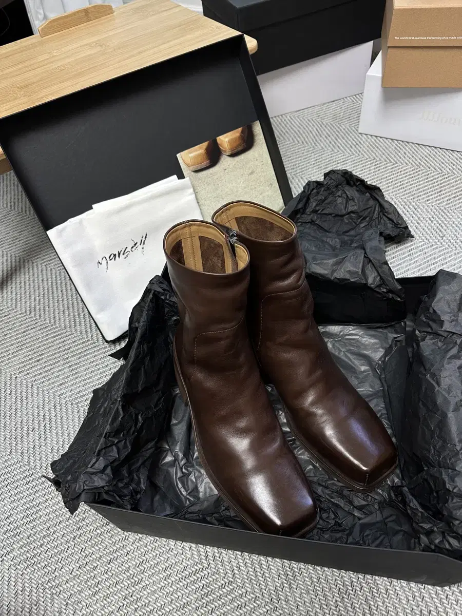 마르셀 부츠 cassello ankle boots 브라운 팝니다(41)