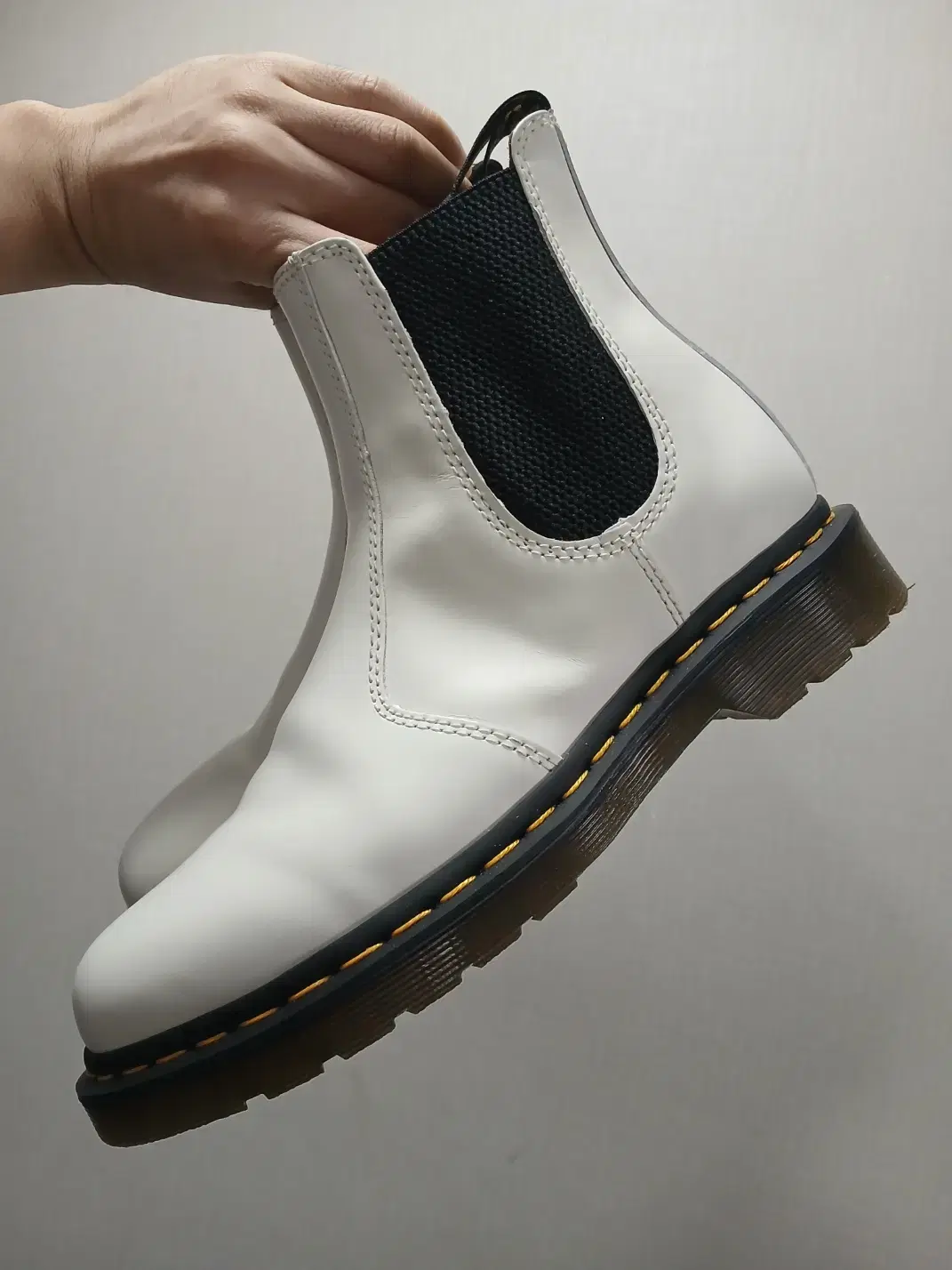 (UK6 / 250) Dr.Martens2976 Smooth Chelsea Boots White Walker